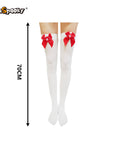 Medias altas con estampado esquelético – Halloween & Cosplay