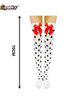 Medias altas con estampado esquelético – Halloween & Cosplay