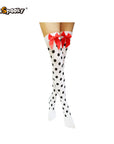 Medias altas con estampado esquelético – Halloween & Cosplay