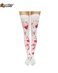 Medias altas “Salpicaduras” – Halloween & Cosplay