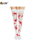 Medias altas “Salpicaduras” – Halloween & Cosplay