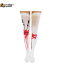 Medias altas “Salpicaduras” – Halloween & Cosplay