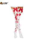 Medias altas “Salpicaduras” – Halloween & Cosplay