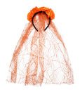 Diadema de Novia Fantasma – Velo con Encaje de Telaraña para Halloween