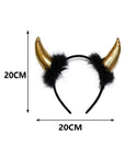 Diadema de Diablesa con Cuernos y Lentejuelas – Accesorio de Halloween