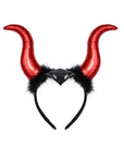 Diadema de Diablesa con Cuernos y Lentejuelas – Accesorio de Halloween