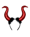 Diadema de Diablesa con Cuernos y Lentejuelas – Accesorio de Halloween