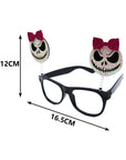 Gafas Divertidas de Calaveras con Moños – Accesorio de Halloween