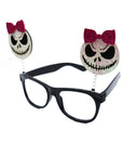 Gafas Divertidas de Calaveras con Moños – Accesorio de Halloween