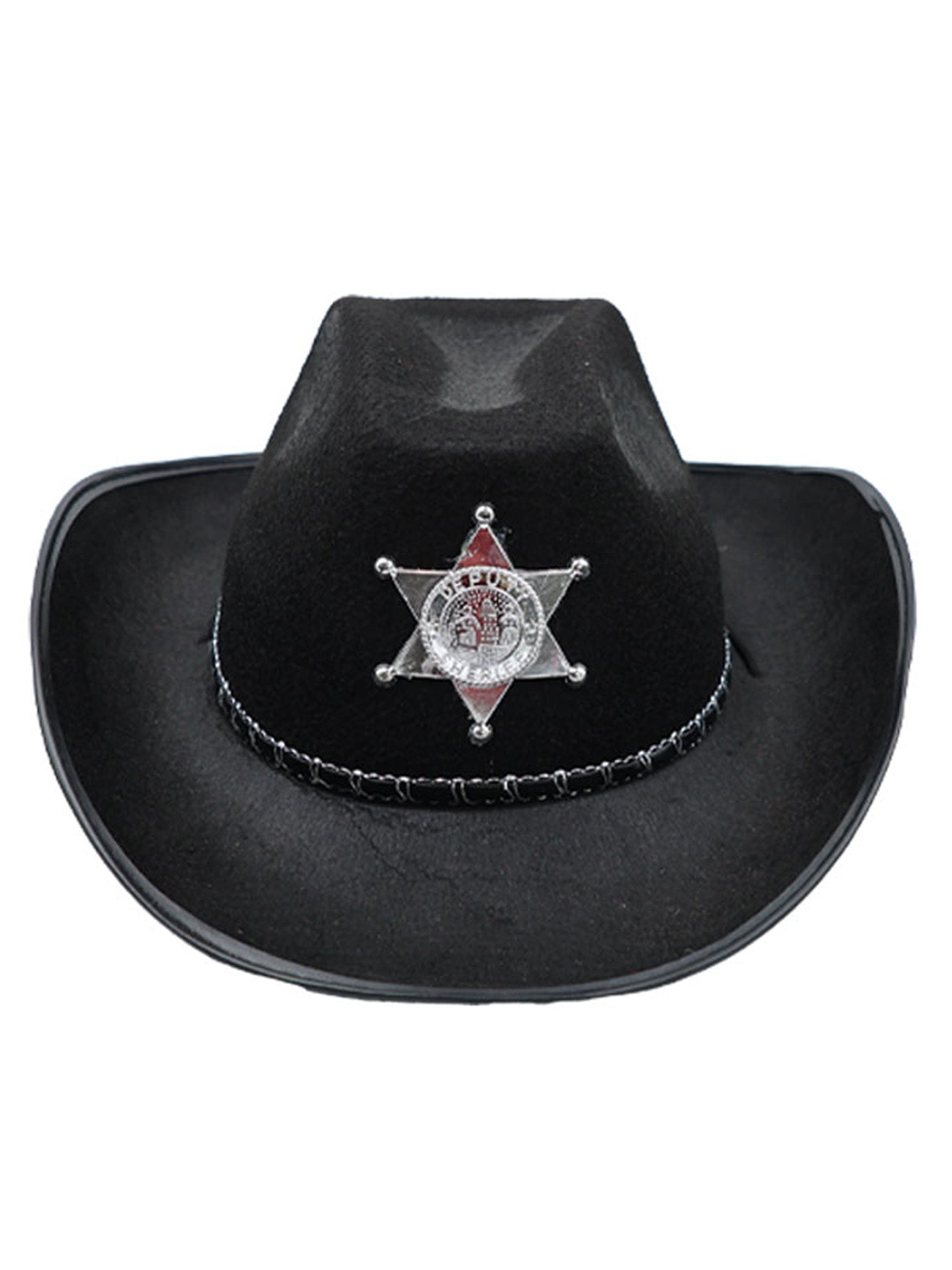 Sombrero de Sheriff del Oeste – Estilo Vaquero Clásico para Disfraz
