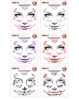 Pegatinas Faciales de Halloween – Diamantes Adhesivos para Rostro