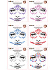 Pegatinas Faciales de Halloween – Diamantes Adhesivos para Rostro