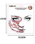 Pegatinas Faciales de Halloween – Diamantes Adhesivos para Rostro