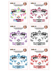Pegatinas Faciales de Halloween – Diamantes Adhesivos para Rostro