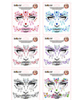 Pegatinas Faciales de Halloween – Diamantes Adhesivos para Rostro