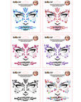 Pegatinas Faciales de Halloween – Diamantes Adhesivos para Rostro