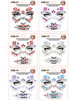 Pegatinas Faciales de Halloween – Diamantes Adhesivos para Rostro