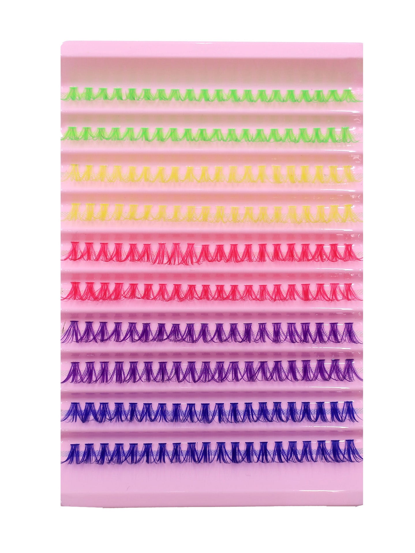 Pestañas Postizas en Racimos de Colores – Estilo Creativo y Personalizado