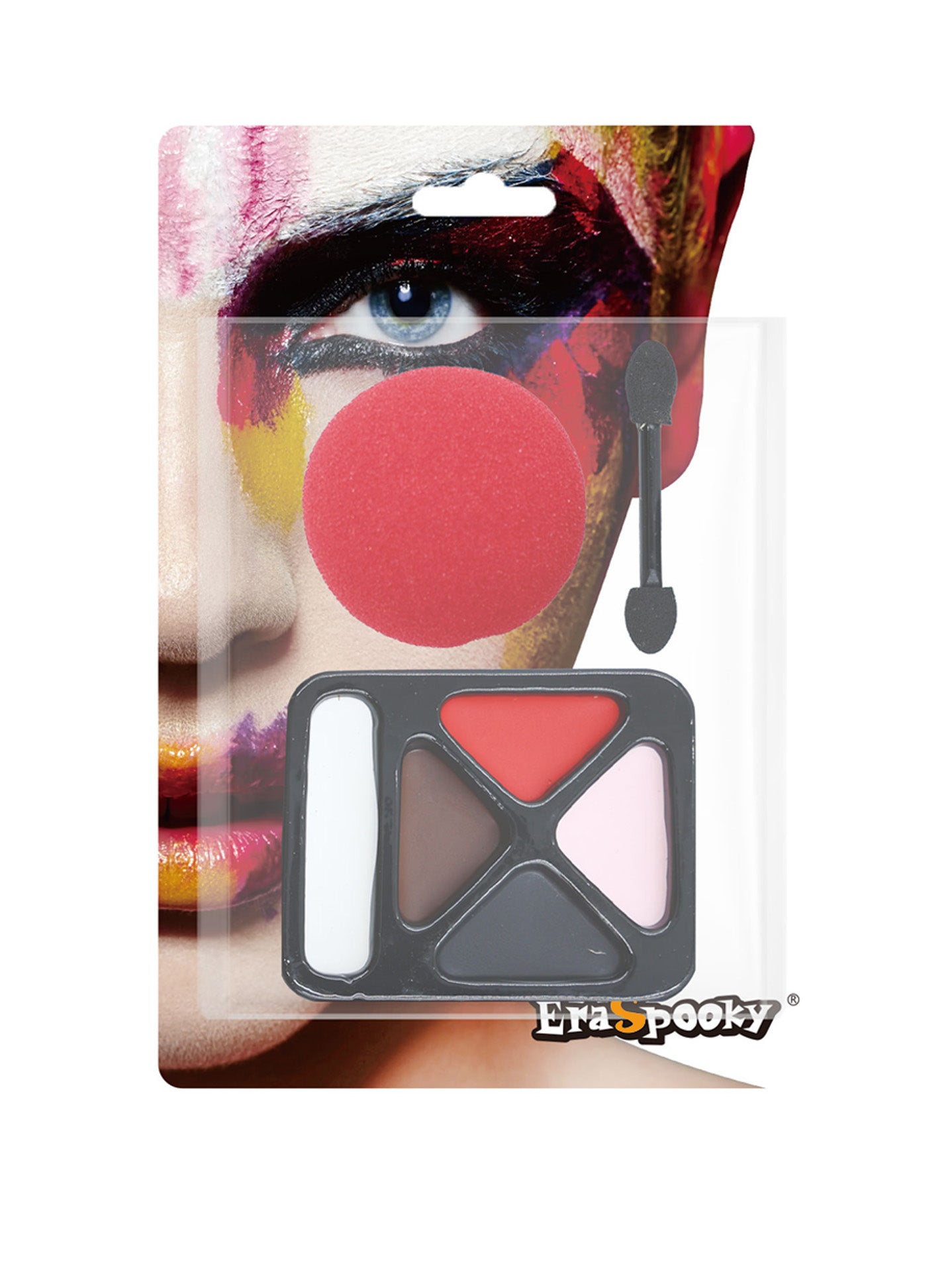 Kit de Maquillaje Payaso – con Nariz Esponja y Aplicador