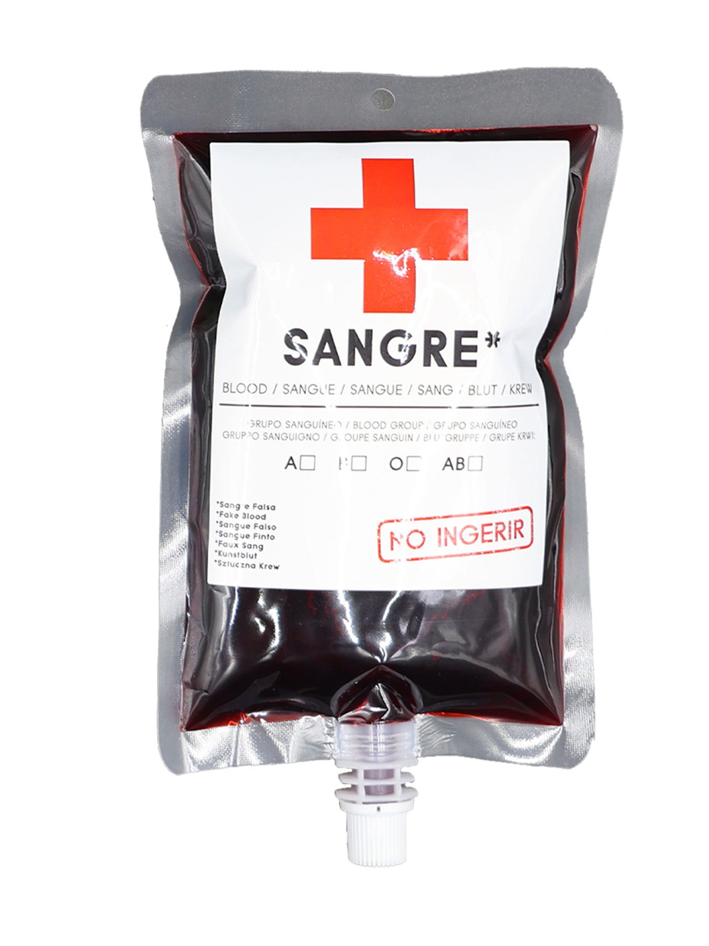 Kit de Sangre Falsa con Bolsa y Tubo de Goteo
