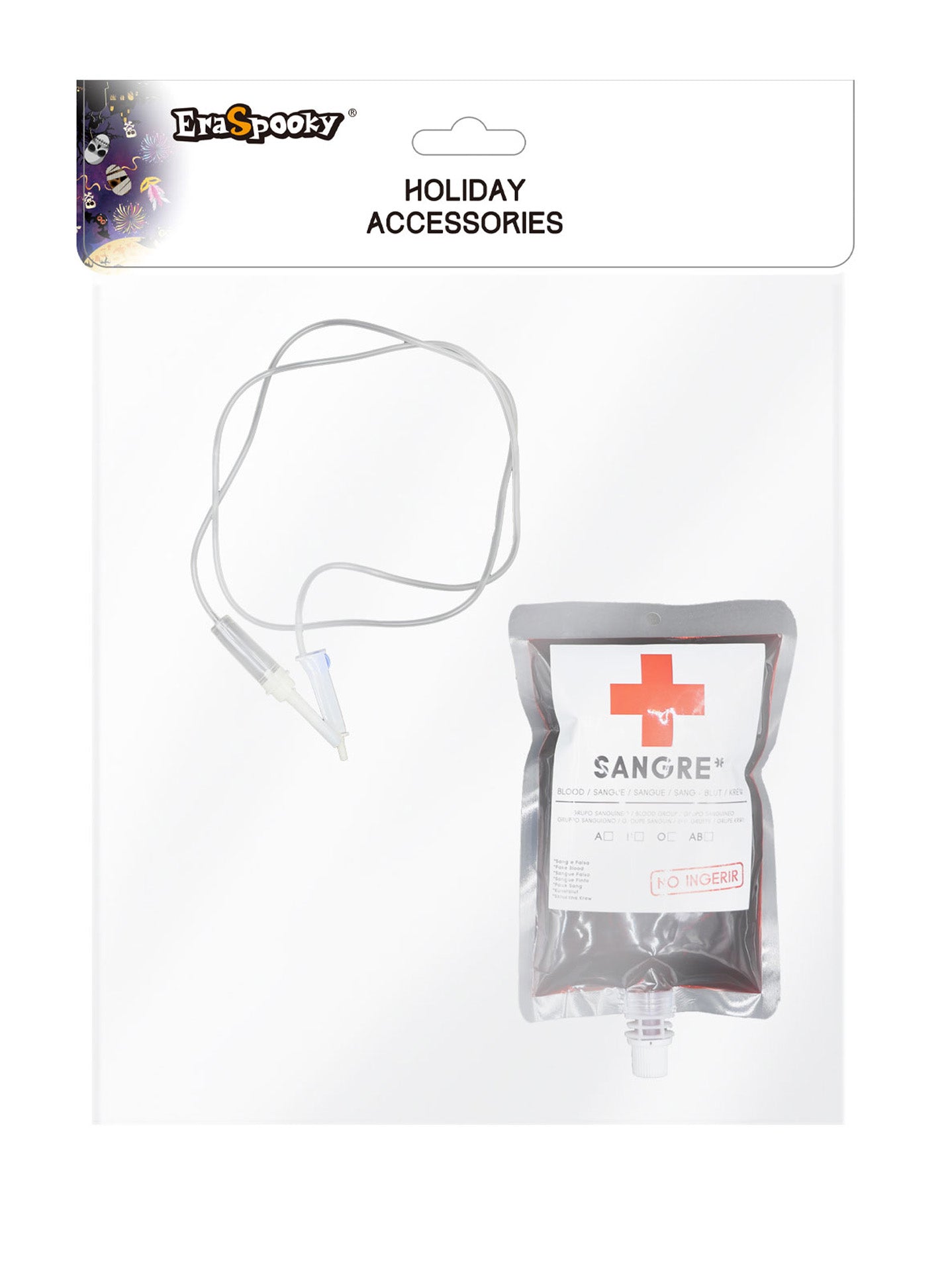 Kit de Sangre Falsa con Bolsa y Tubo de Goteo