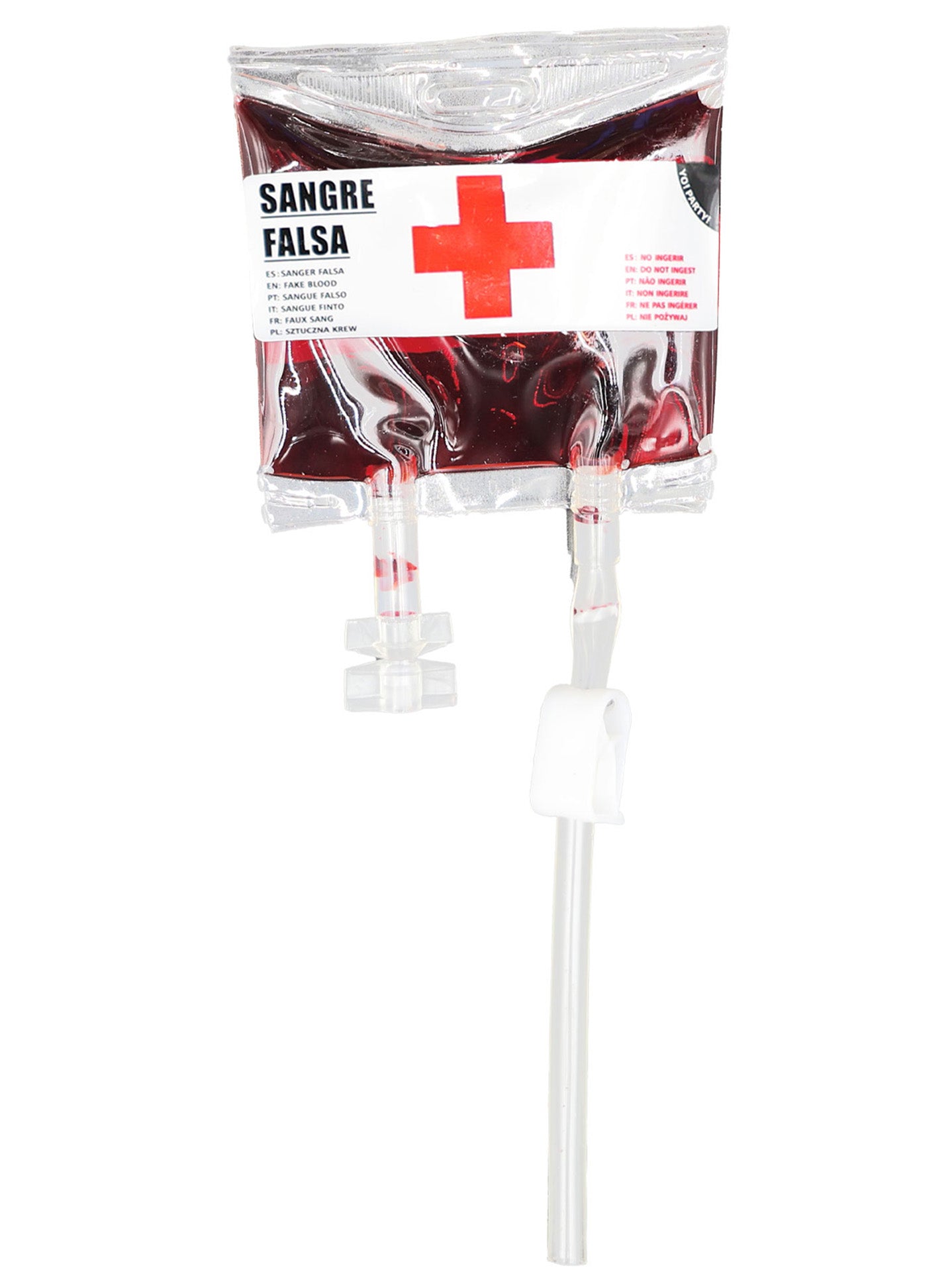 Kit de Sangre Falsa con Bolsa y Tubo de Goteo