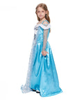 Vestido Princesa de Hielo con Capa – Brillo invernal para soñar