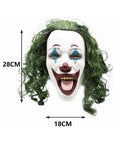 Máscara de Payaso Riente con Cabello Rizado Largo