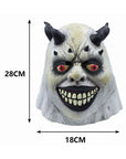 Máscara de Demonio Sonriente con Cuernos Afilados