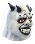 Máscara de Demonio Sonriente con Cuernos Afilados