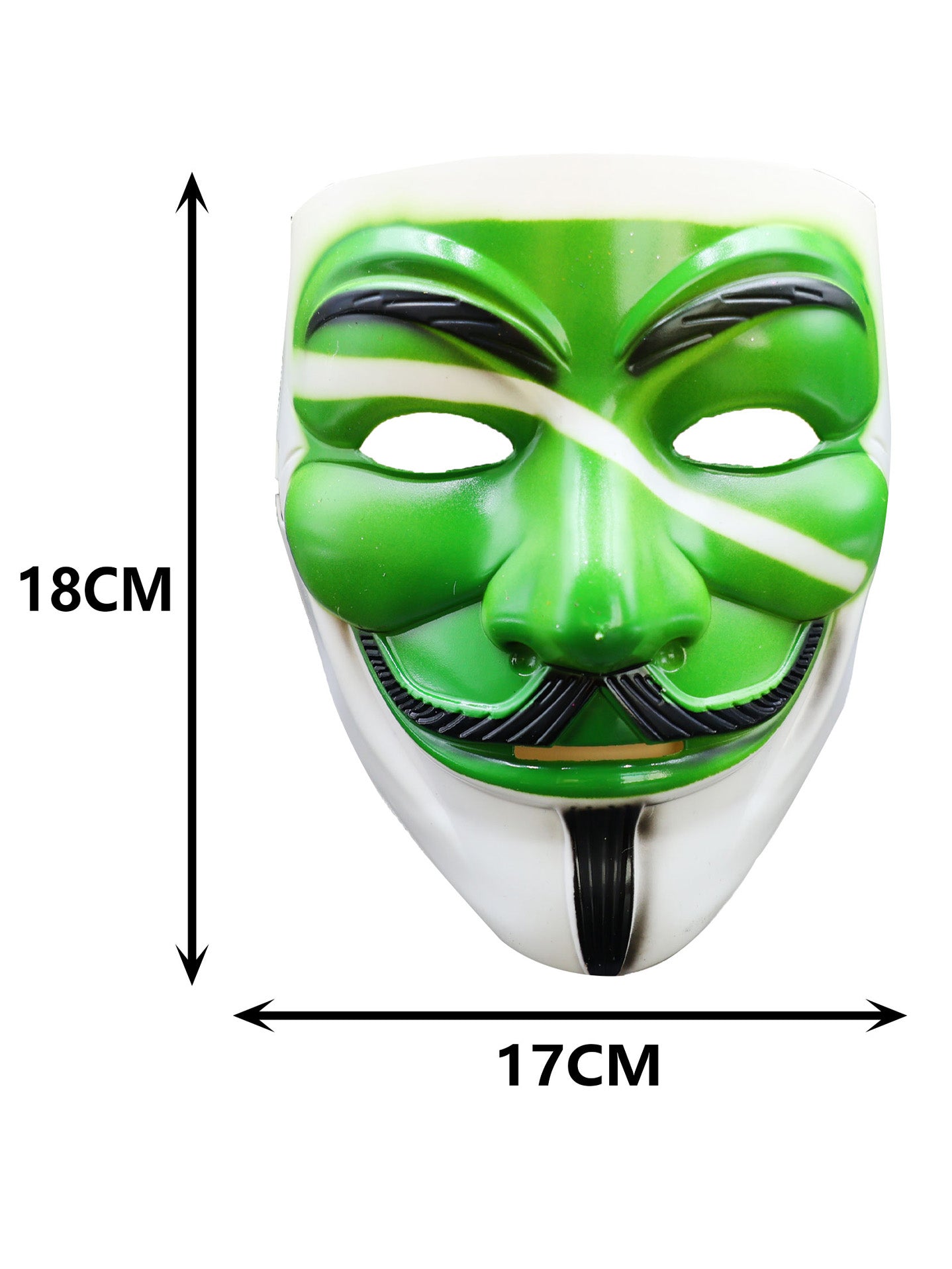 Máscara dorada estilo V de Vendetta