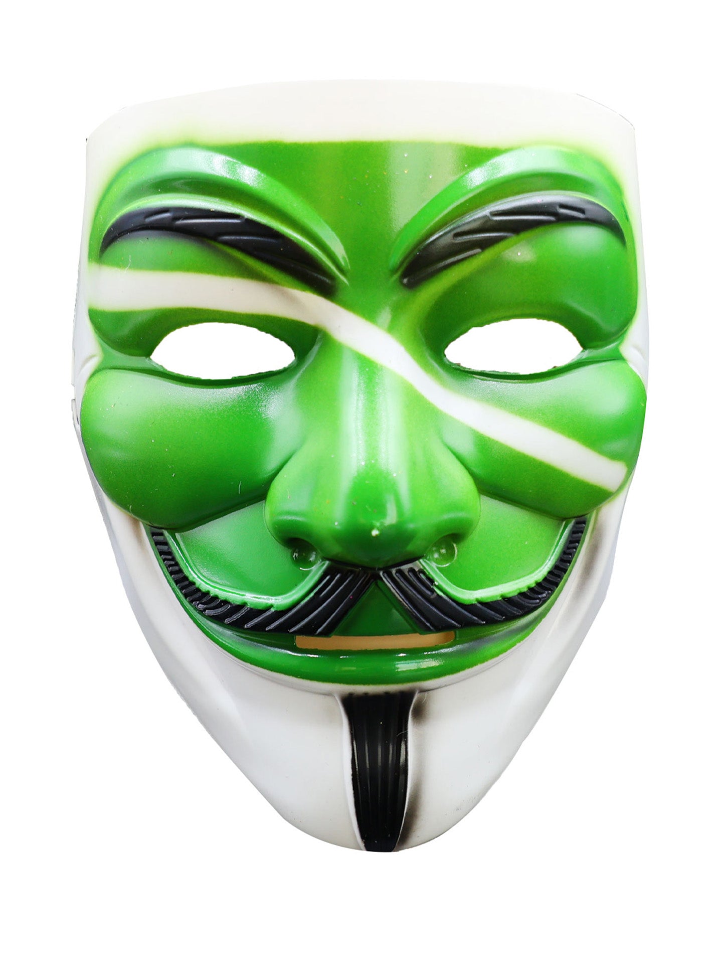 Máscara dorada estilo V de Vendetta