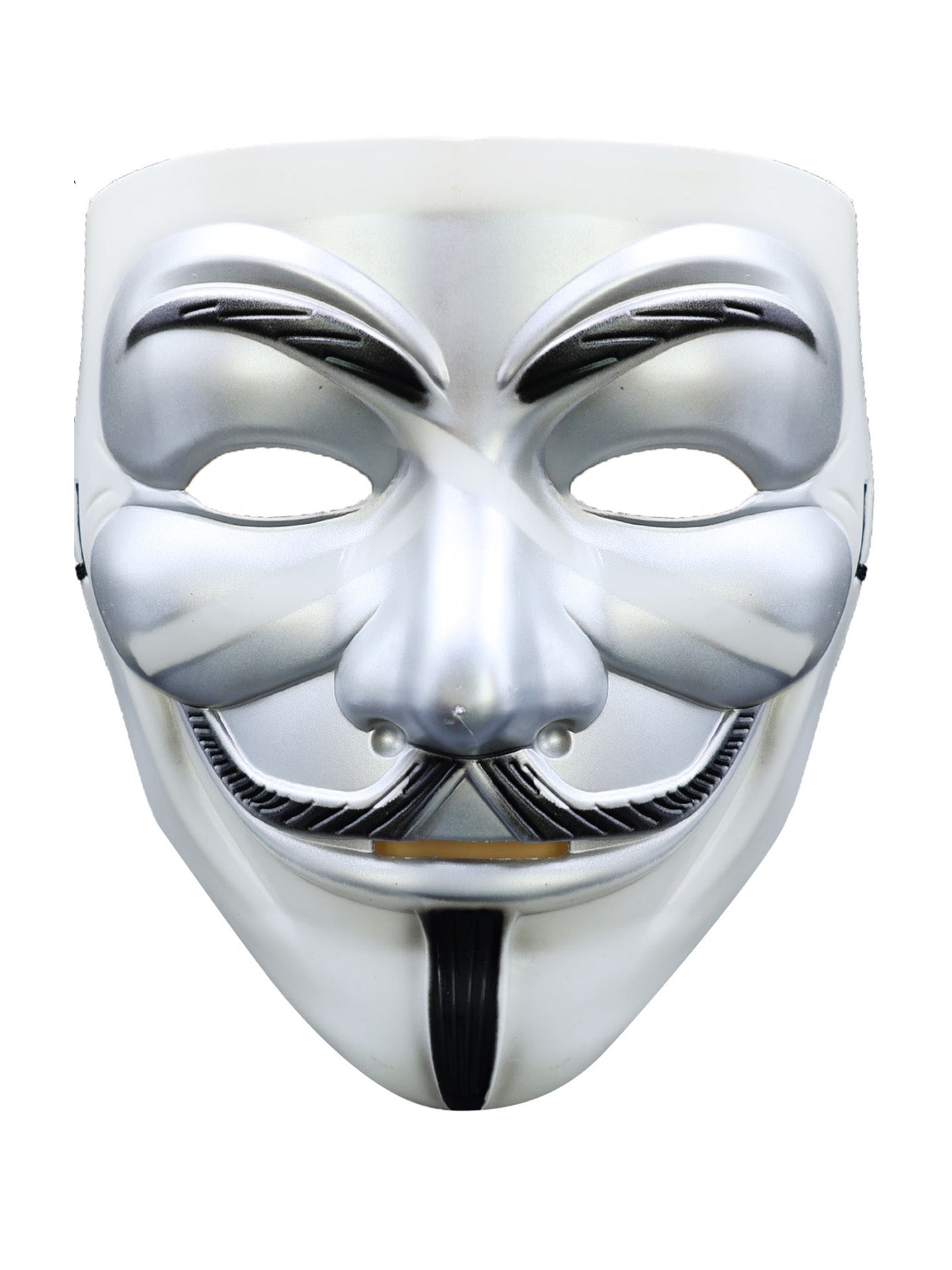 Máscara dorada estilo V de Vendetta