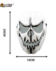 Máscara Calavera Sonriente con Malla – Rictus que hiela la sangre