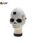 Máscara Calavera Blanca con Rejilla Ocular – Terror Clásico