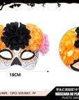 Máscara Calavera Floral – Media Cara