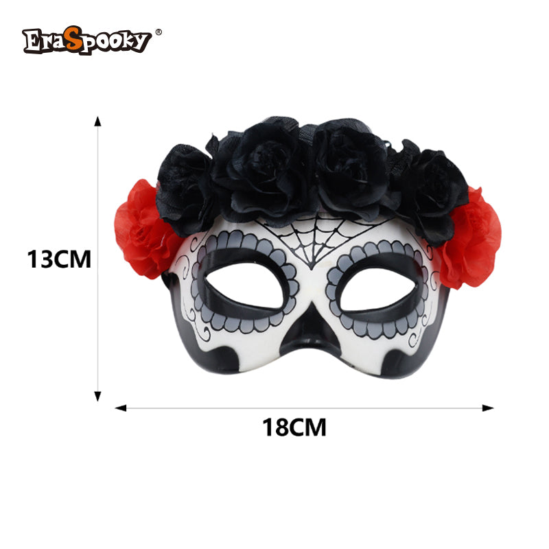 Máscara Calavera Floral – Media Cara