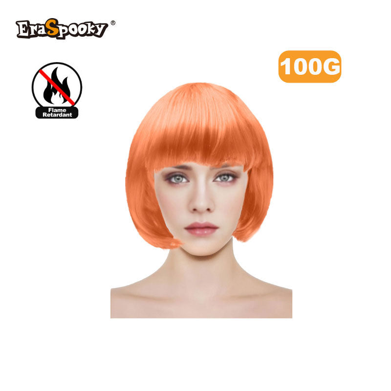 Peluca corta con flequillo – Estilo bob clásico