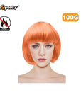 Peluca corta con flequillo – Estilo bob clásico