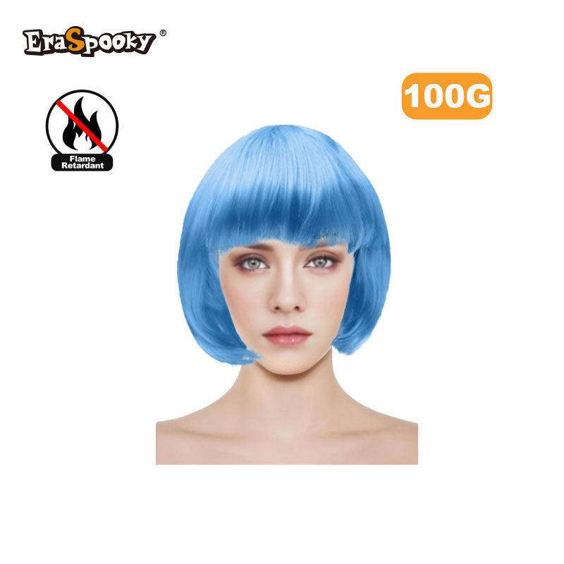 Peluca corta con flequillo – Estilo bob clásico