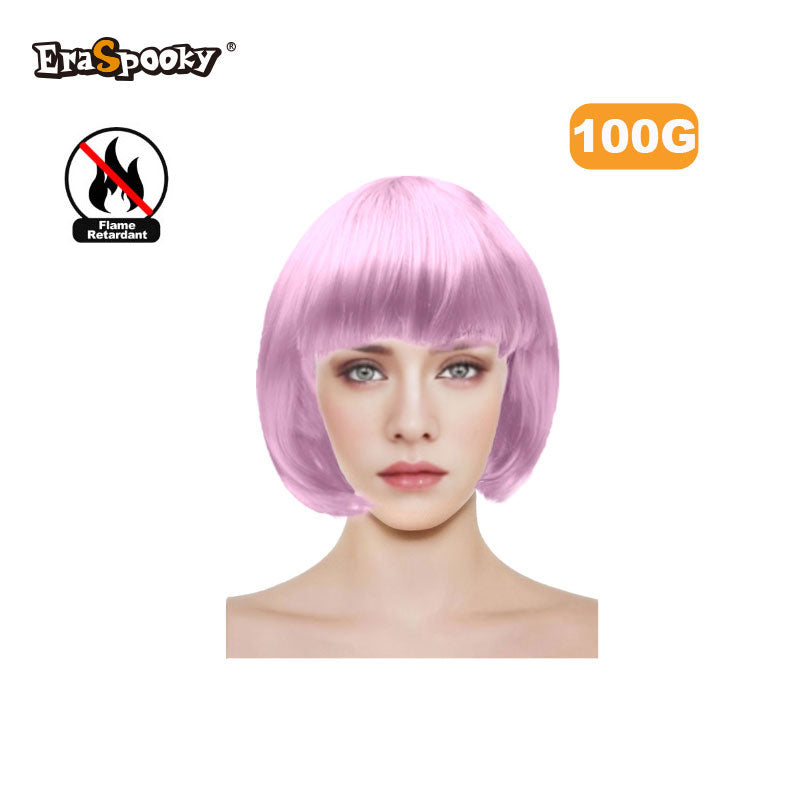 Peluca corta con flequillo – Estilo bob clásico