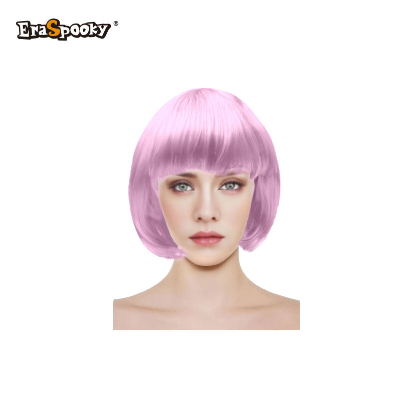 Peluca corta con flequillo – Estilo bob clásico