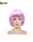 Peluca corta con flequillo – Estilo bob clásico
