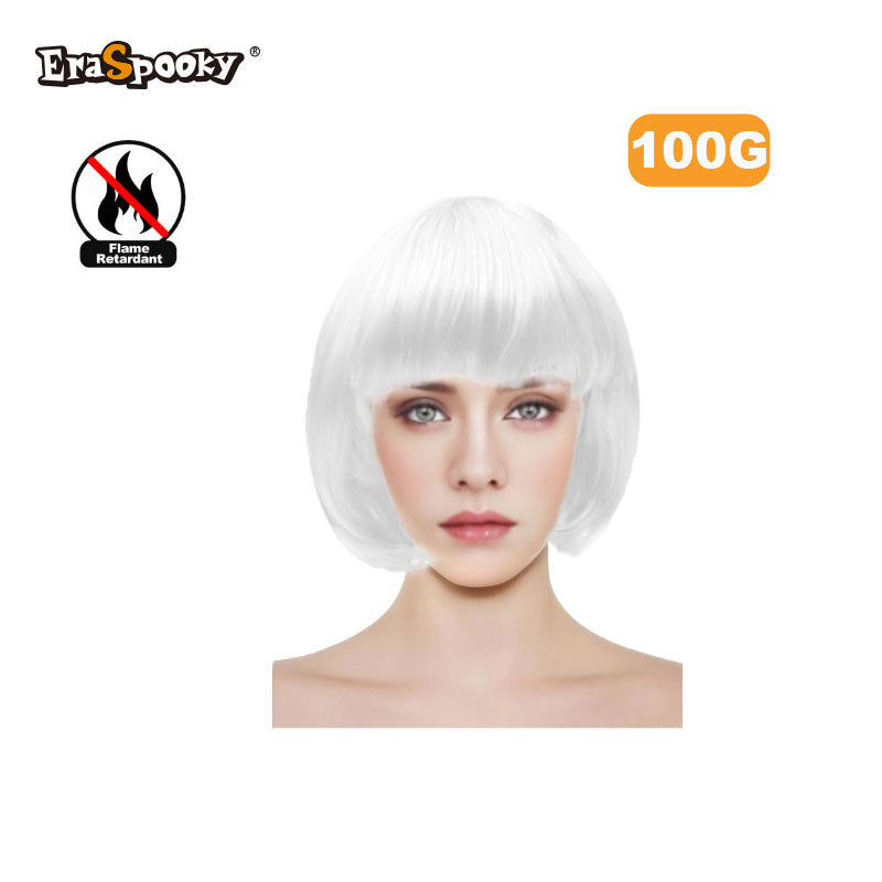 Peluca corta con flequillo – Estilo bob clásico
