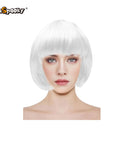 Peluca corta con flequillo – Estilo bob clásico