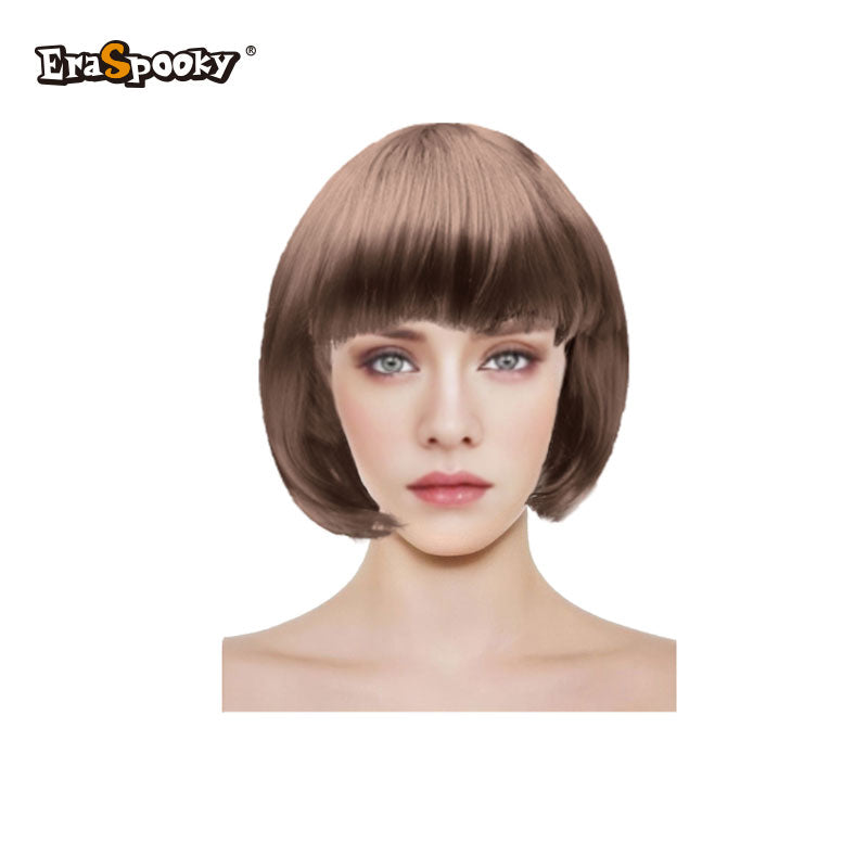 Peluca corta con flequillo – Estilo bob clásico