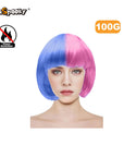 Peluca corta con flequillo – Estilo bob clásico