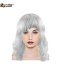 Peluca corta con flequillo – Estilo bob clásico
