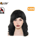 Peluca corta con flequillo – Estilo bob clásico