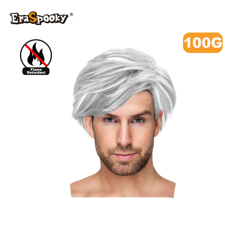 Peluca Corta para Hombre con Flequillo Lateral – Estilo Moderno